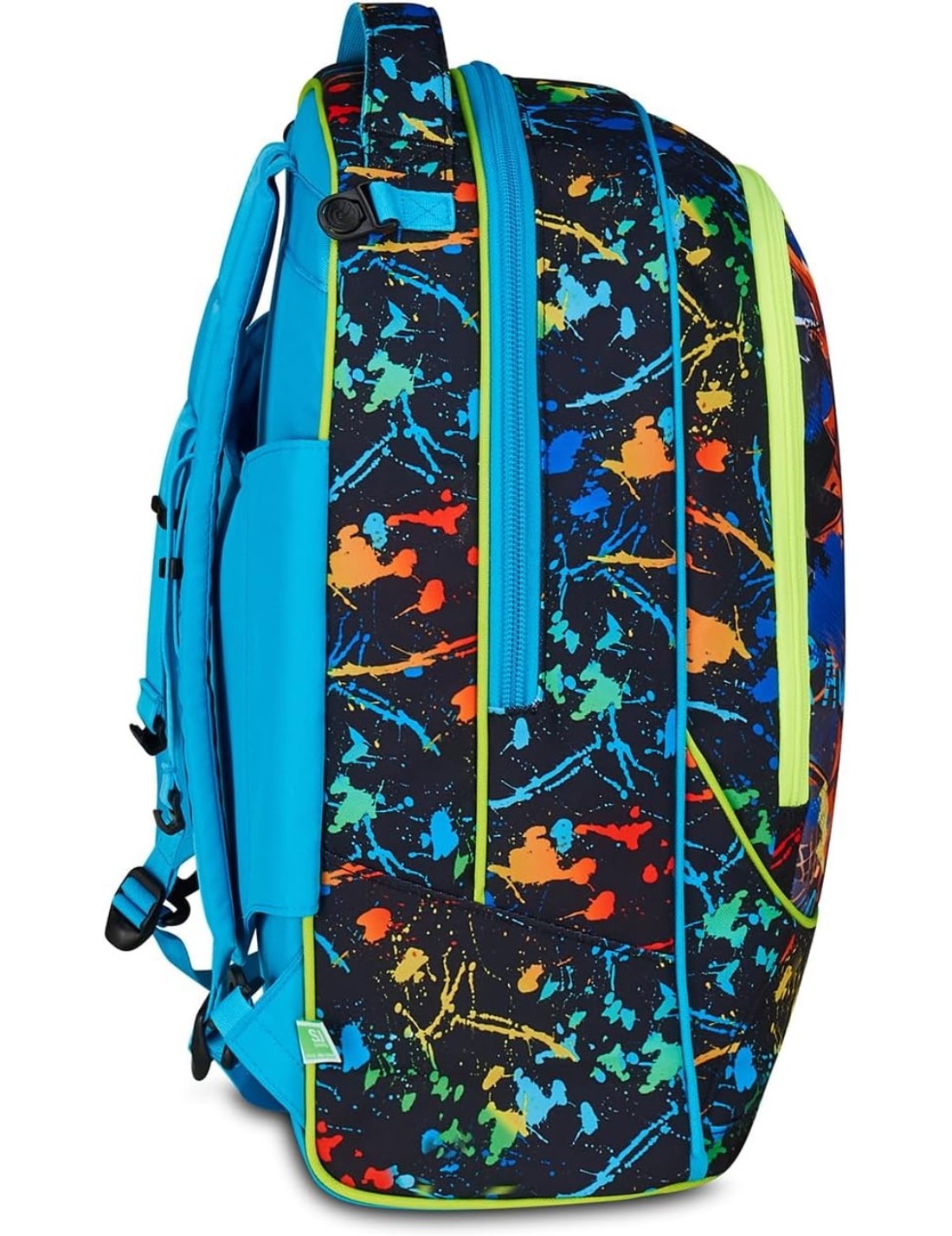 Trolley Scuola Sganciabile SJ Gang Jack-3WD+ Jam Gang Led Look Blu