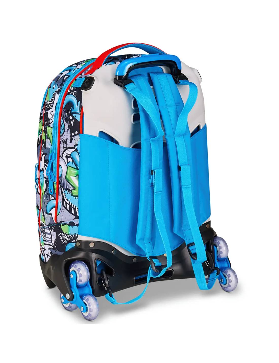 Trolley Scuola SJ Gang Jack 3WD+ Trickyled Boy – Zaino Bambino 3 Ruote Con Manico Telescopico Estensibile
