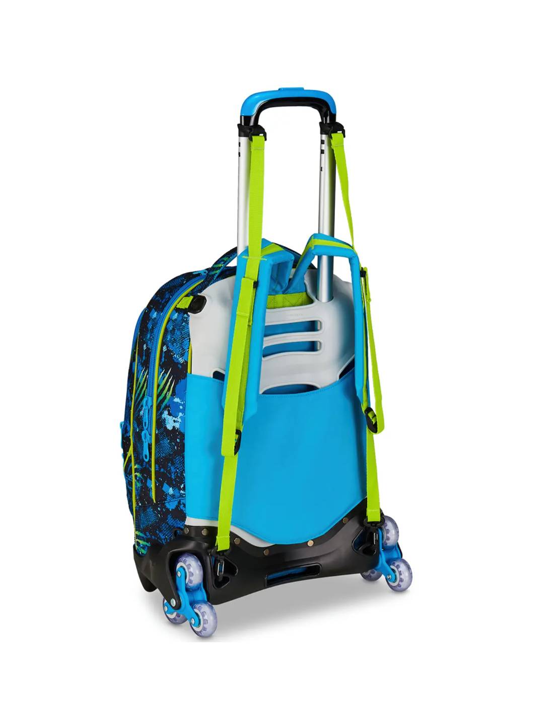 Trolley Scuola SJ Gang Jack 3WD+ Air Tiger – Zaino Bambino Tigre 3 Ruote Estensibile Con Manico Telescopico