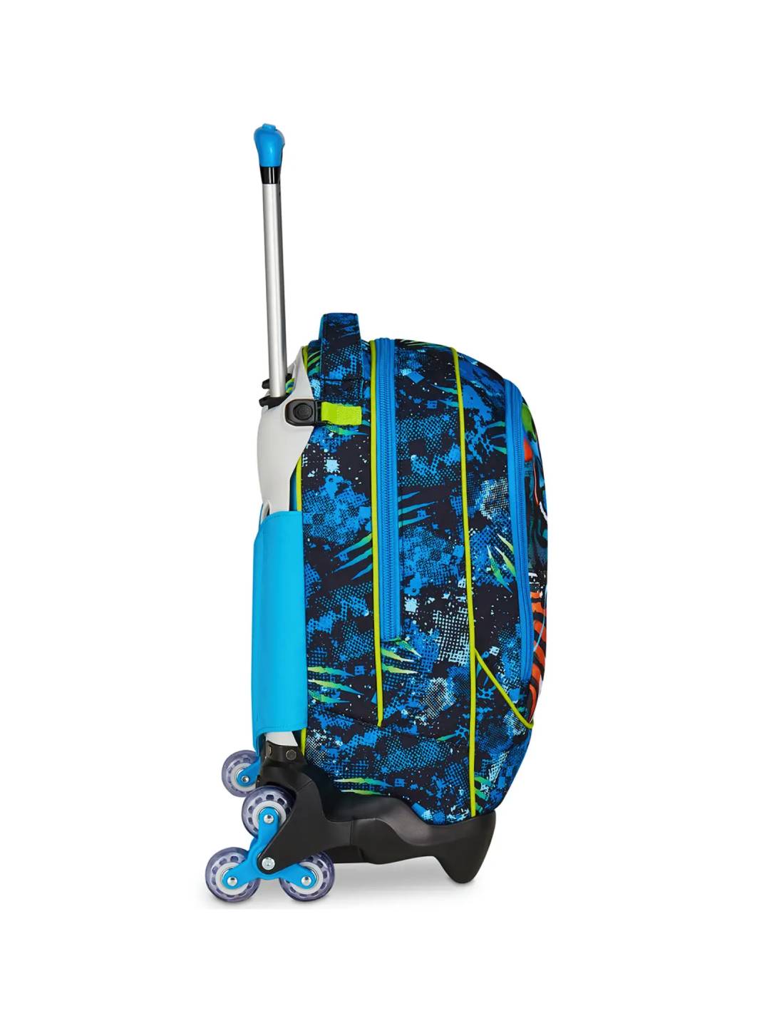 Trolley Scuola SJ Gang Jack 3WD+ Air Tiger – Zaino Bambino Tigre 3 Ruote Estensibile Con Manico Telescopico