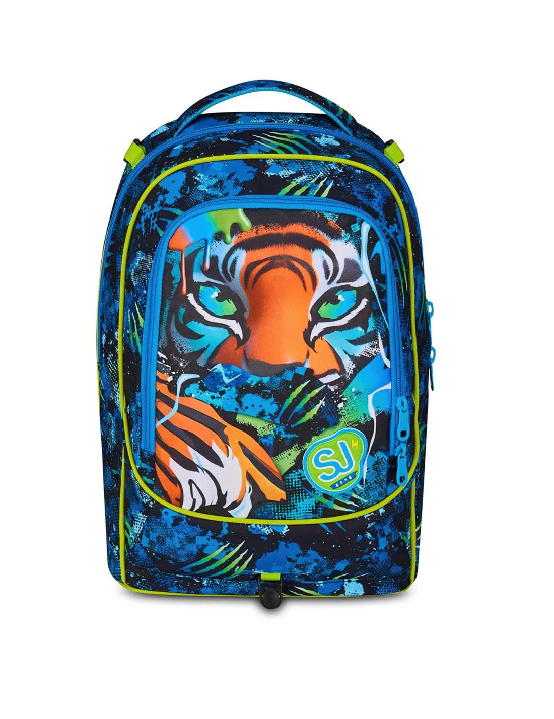 Trolley Scuola SJ Gang Jack 3WD+ Air Tiger – Zaino Bambino Tigre 3 Ruote Estensibile Con Manico Telescopico