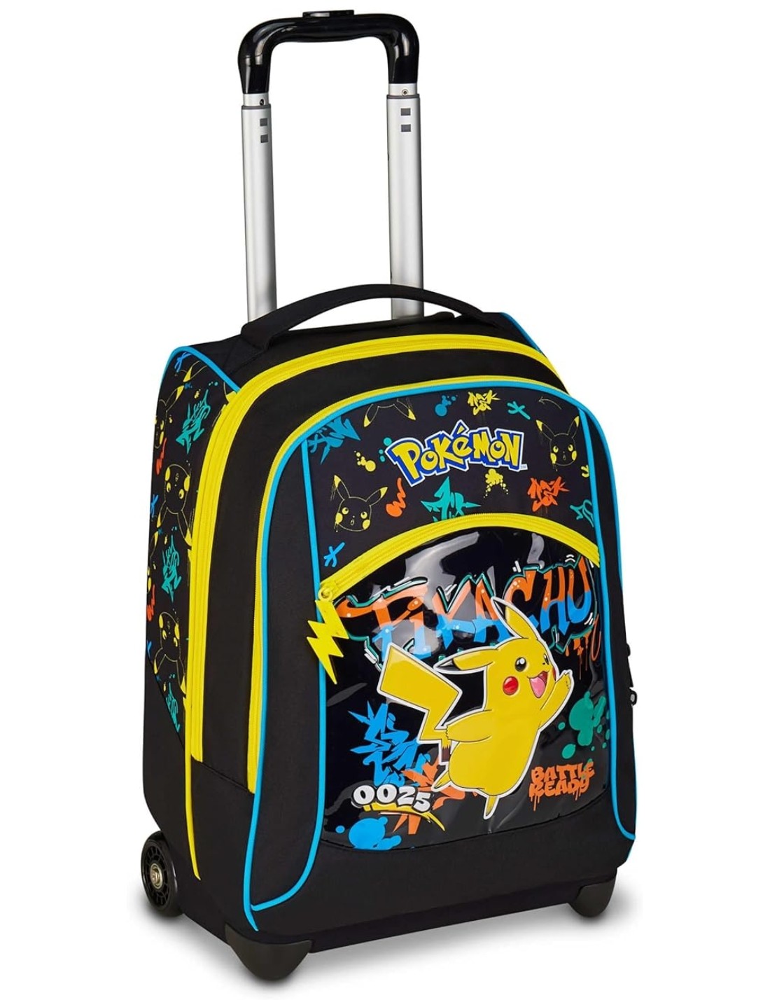 Zaino Trolley Big Fisso 2 in 1 Seven Pikachu Pokémon