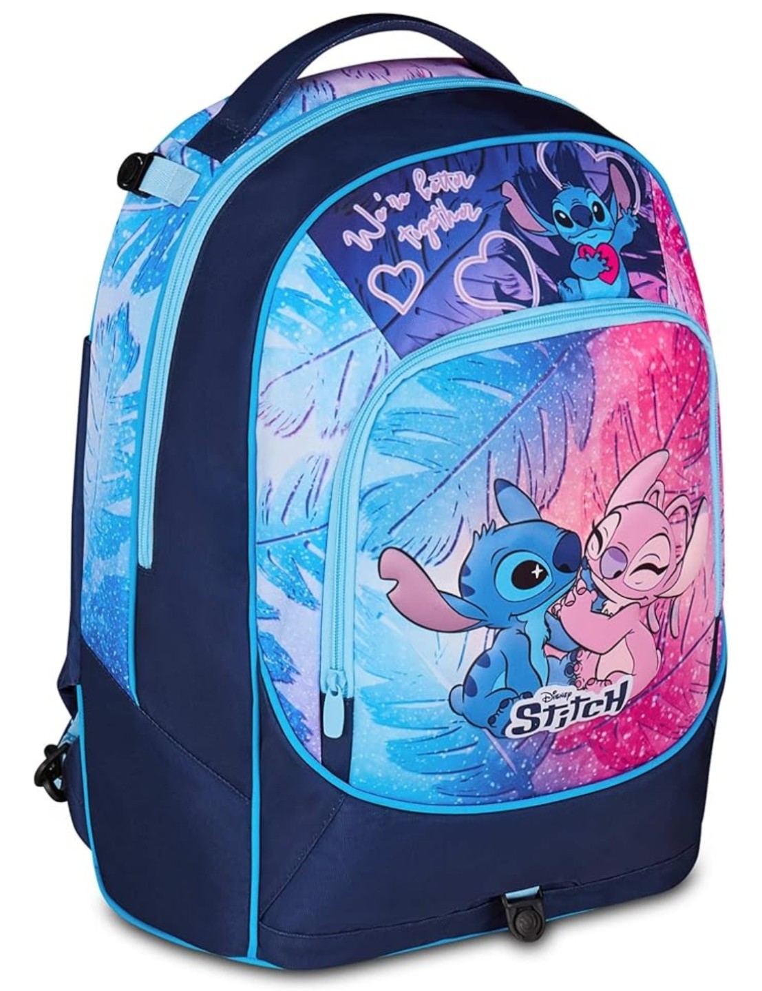 Zaino Trolley Staccabile 3 in 1 Seven Lilo And Stitch Cute And Fluffy