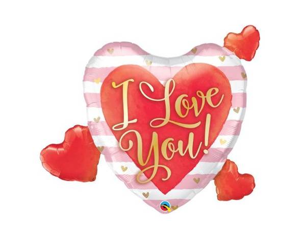 Palloncino Mylar Cuore "I Love You" 37" 94cm
