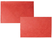 Buste Con Biglietto Carta Gelso Riso Naturale Rosso 12x17cm 10pz