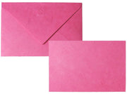 Buste Con Biglietto Carta Gelso Riso Naturale Fucsia 12x17cm 10pz