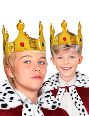 Corona Reale Di Carnevale Oro Da Bambino