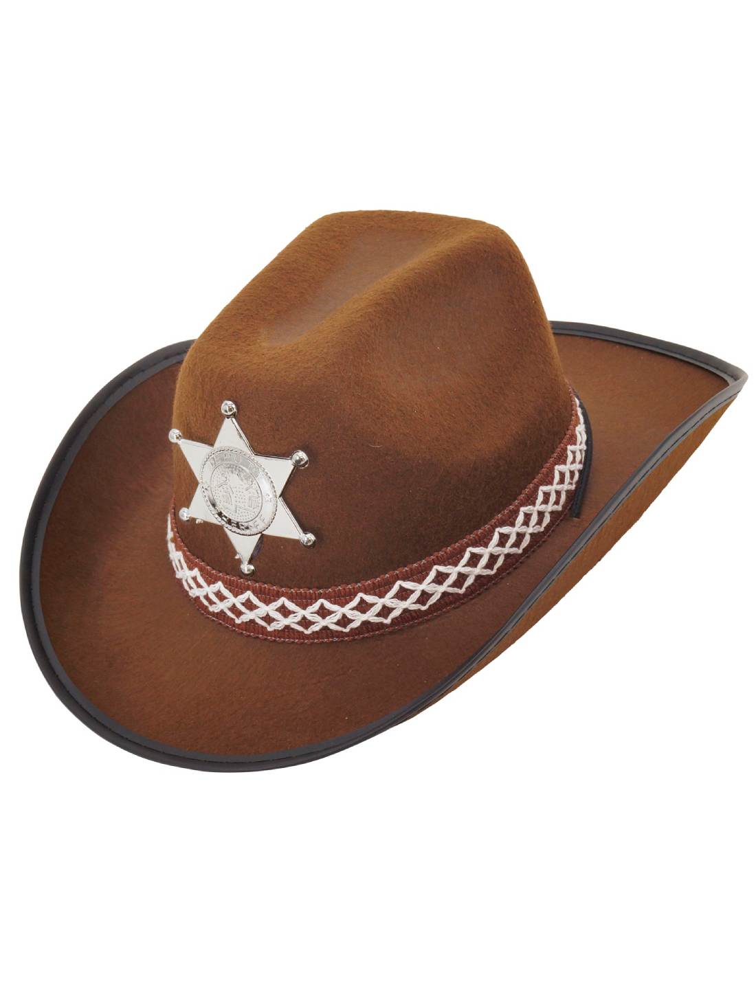 Cappello Di Carnevale Da Cowboy Con Stella Sceriffo