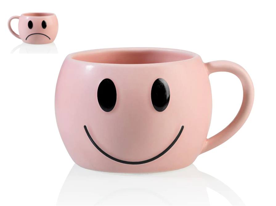 Tazza In Ceramica Double Face Triste E Felice