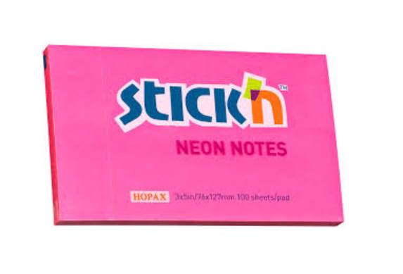 Bigliettini Adesivi 76x127mm 100 Fogli Fucsia