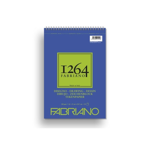 Fabriano Album Blocco Disegno 1264 Nero Spiralato