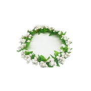 Girocandela Pasqua Fiori Bianchi 10cm