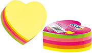 Bigliettini Adesivi Super Sticky A Forma Di Cuore