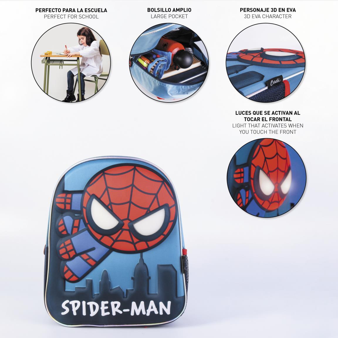 Mini Zaino 3D LED Spiderman