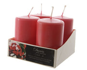 Candela Di Natale Rossa 1Pz 8cm
