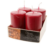 Candela Di Natale Rossa Alla Cannella 1Pz 8cm