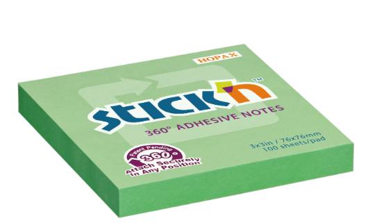 Post-it Adesivi 76x76mm 100 Fogli Verde Pastello