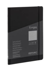 EcoQua Taccuino Ecologico A4 21x29.7cm Copertina Nera Rigida