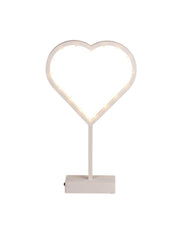 Lampada Cuore Bianco Con 16 LED 38cm