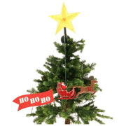 Puntale Albero Natale In Movimento Slitta Ho Ho Ho