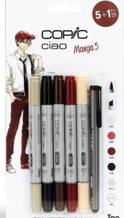Set 5 Pennarelli Copic Ciao Manga E Multiliner