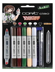 Set 5 Pennarelli Copic Ciao Manga Vampiri E Multiliner Nero
