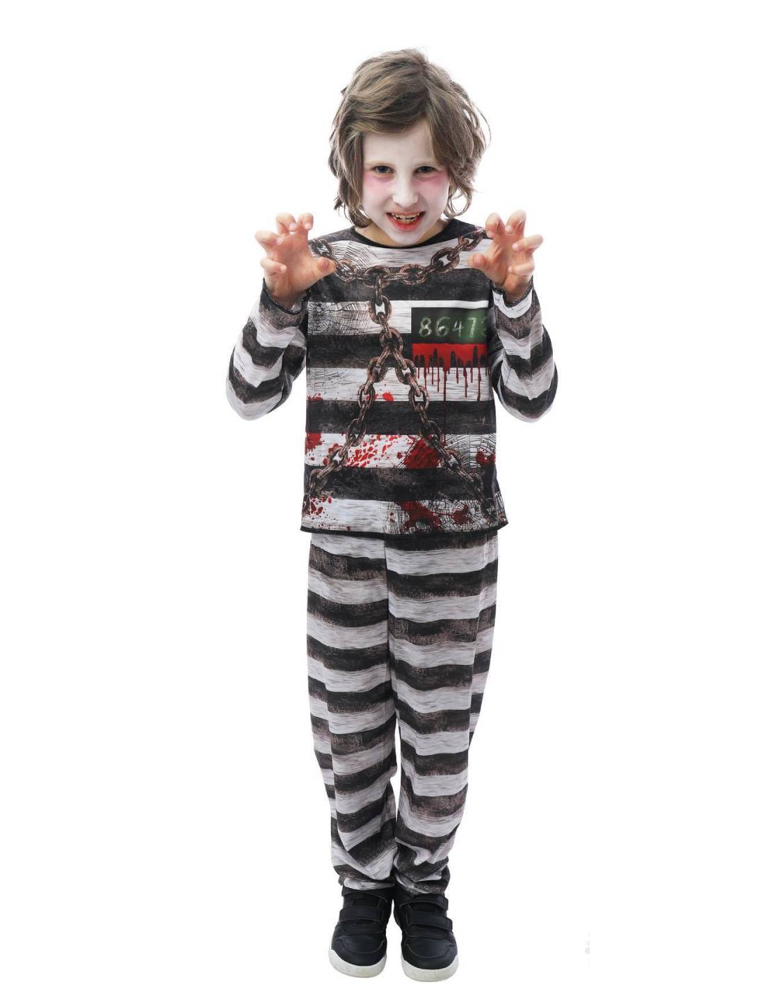 Costume Di Halloween Prigioniero Bambino 5/6 Anni