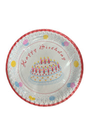 Piatti Di Carta Piani Happy Birthday diam.23cm 10pz.
