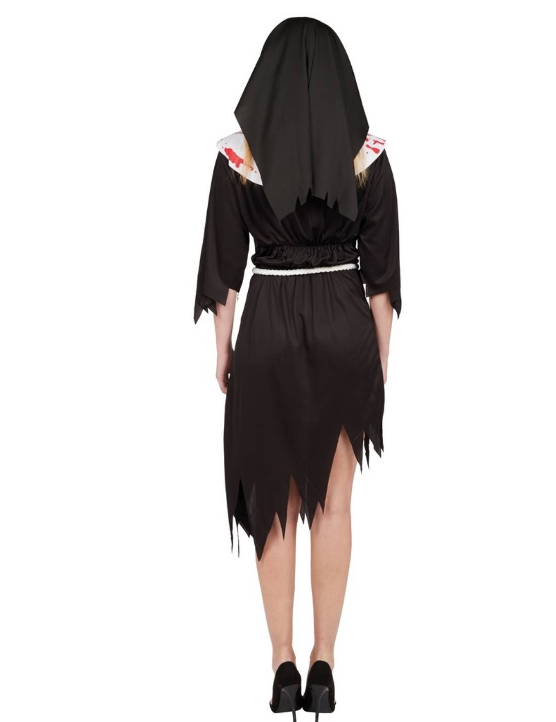 Costume Di Halloween Donna Suora Insanguinata S/M