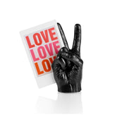 Portafoto Magnetico Mano Simbolo Pace Nero