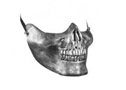 Maschera Halloween Mezzo Teschio