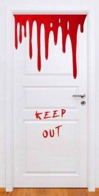 Decorazione Halloween Adesiva Per Porta Sanguinante