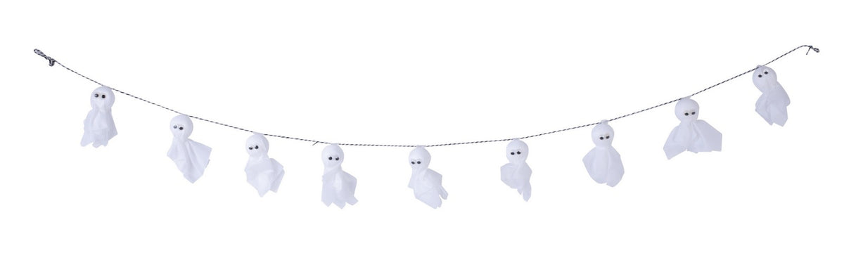 Ghirlanda Di Fantasmini 150cm Ornamento Halloween