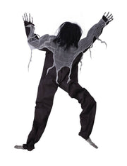 Decorazione Di Halloween Zombie Snodabile Arrampicante 130cm