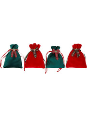 Sacco Natalizio Verde E Rosso 14x24cm