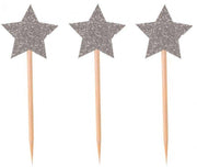 Picks Per Torta Stelle Argento 12pz.