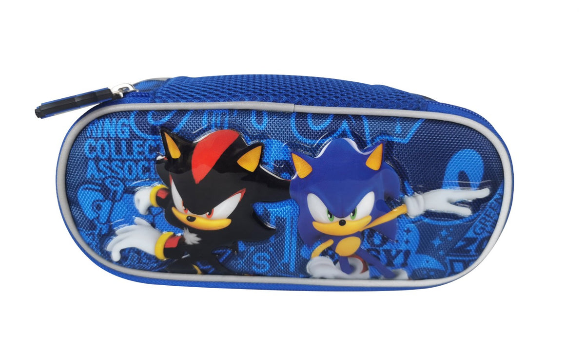 Astuccio Portapenne Ovale Sonic E Shadow