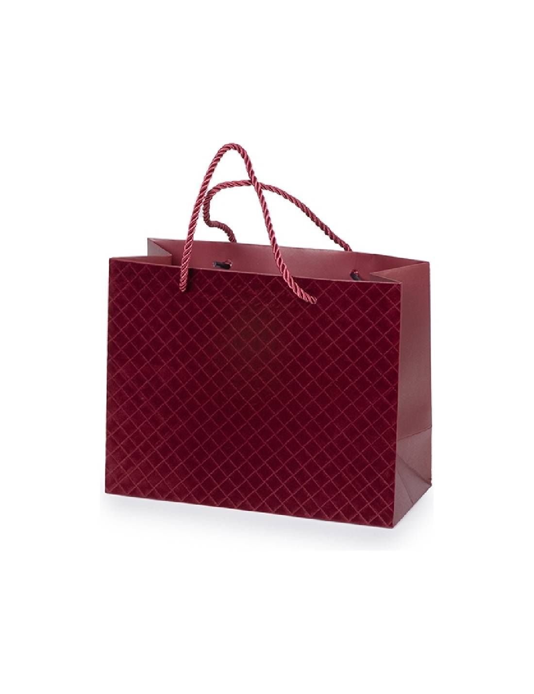 Busta Shopper Velvet Brigitte Rossa 12x9x36cm