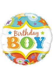 Palloncino Foil Birthday Boy 18" 45cm