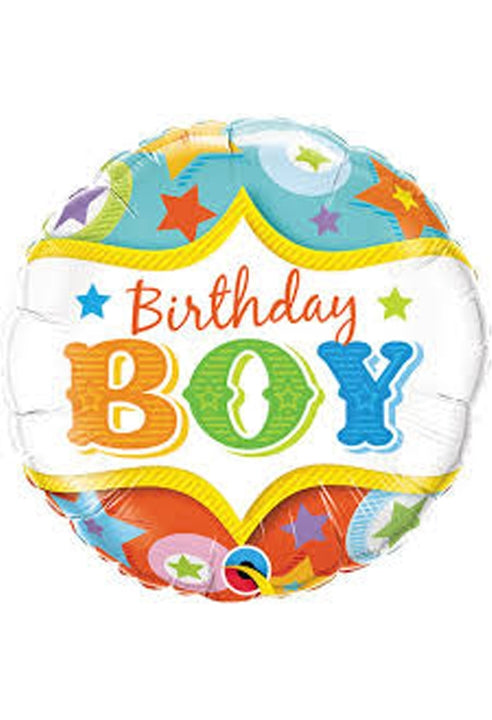Palloncino Foil Birthday Boy 18" 45cm