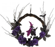 Ornamento Halloween Per Porta Ghirlanda Con Strega
