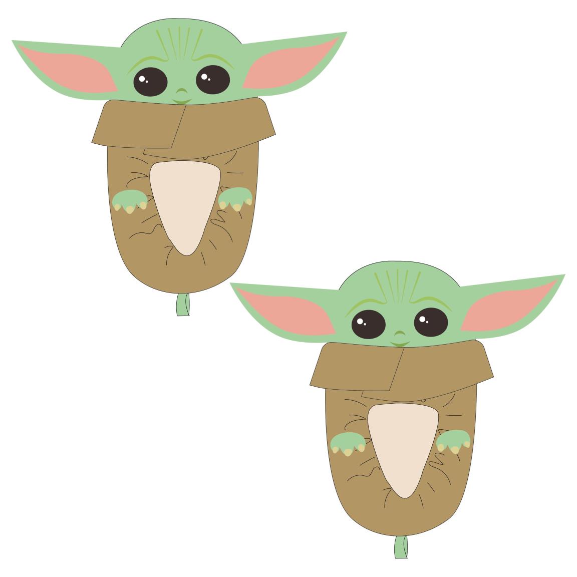 Pantofole Antiscivolo Imbottite Star Wars Baby Yoda 3D