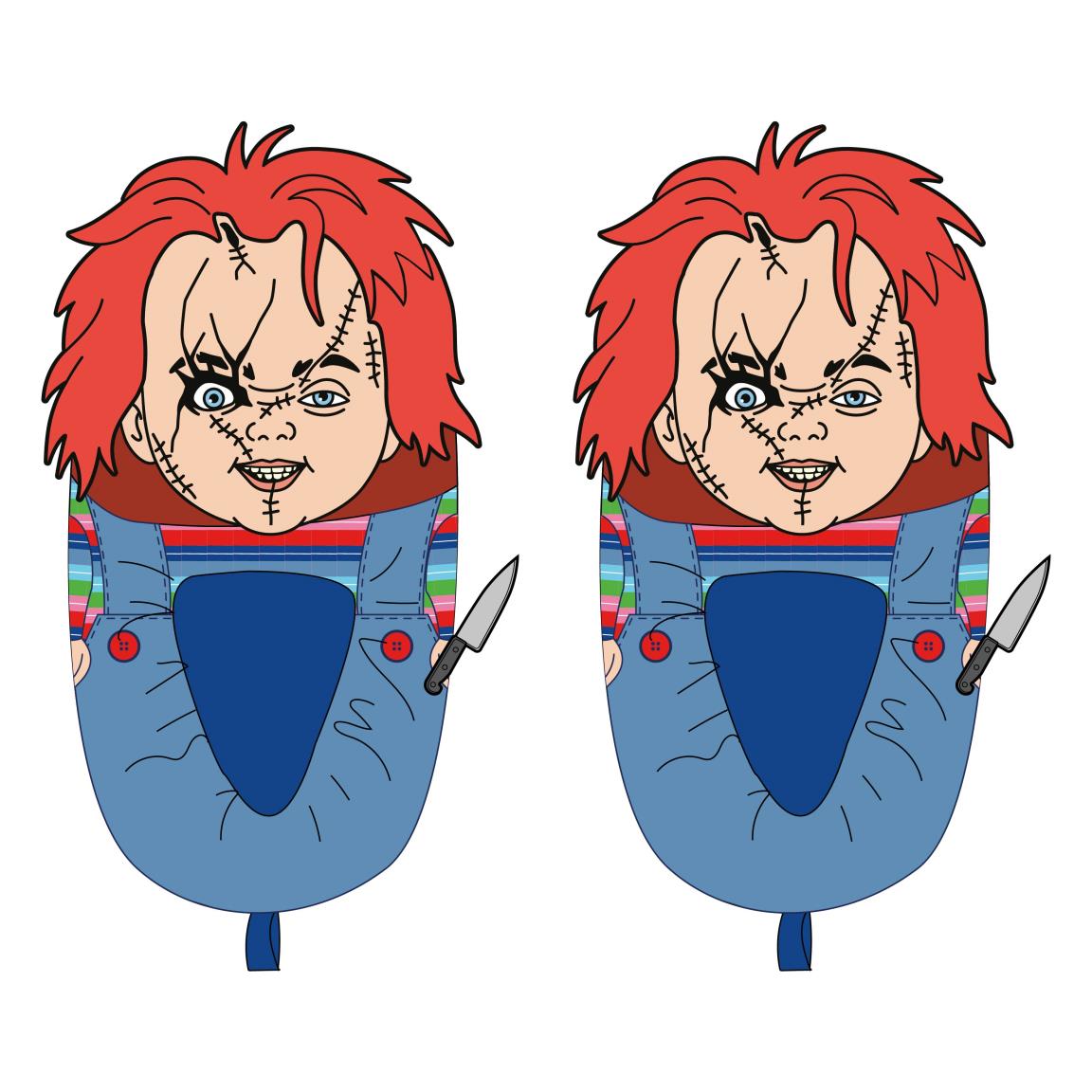 Pantofole Antiscivolo Imbottite Chucky Bambola Assassina 3D