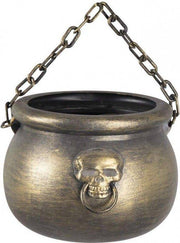 Calderone Da Strega Dorato 23cm Ornamenti Halloween
