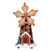Carillon Di Natale Mulino A Vento Di Marzapane 34cm