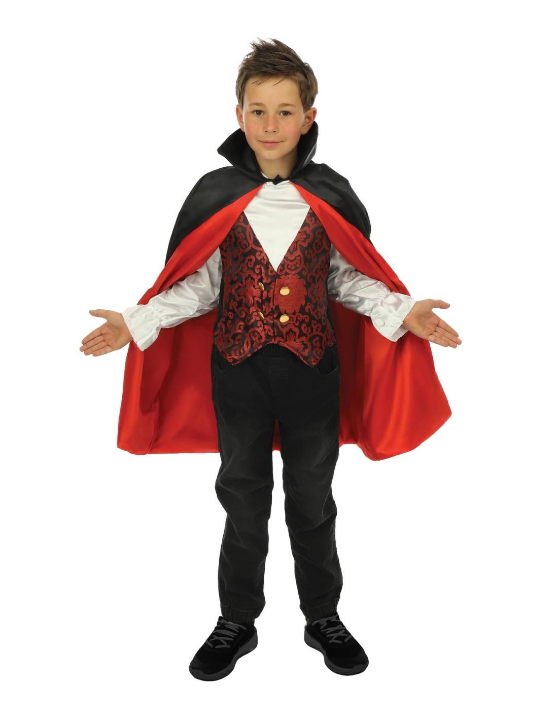 Costume Di Halloween Bambino Vampiro 10/12 Anni