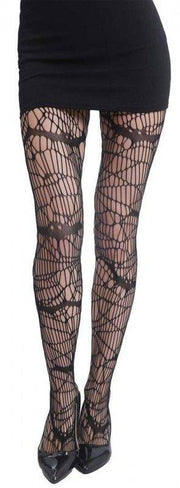 Collant Nero Donna Sfilacciato Accessori Halloween