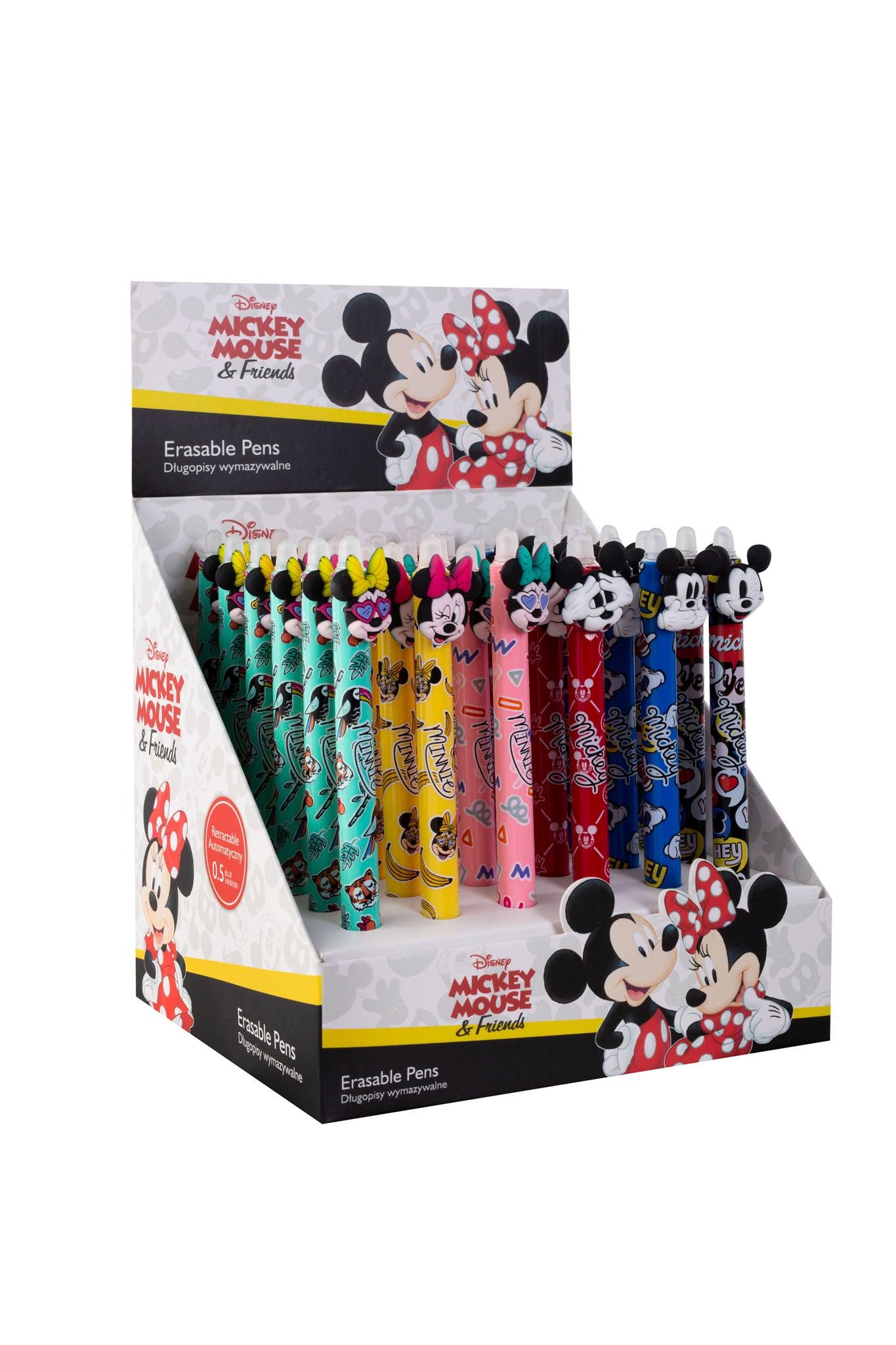 Penna Sfera A Scatto Cancellabile Disney Emoji Mickey Mouse E Amici