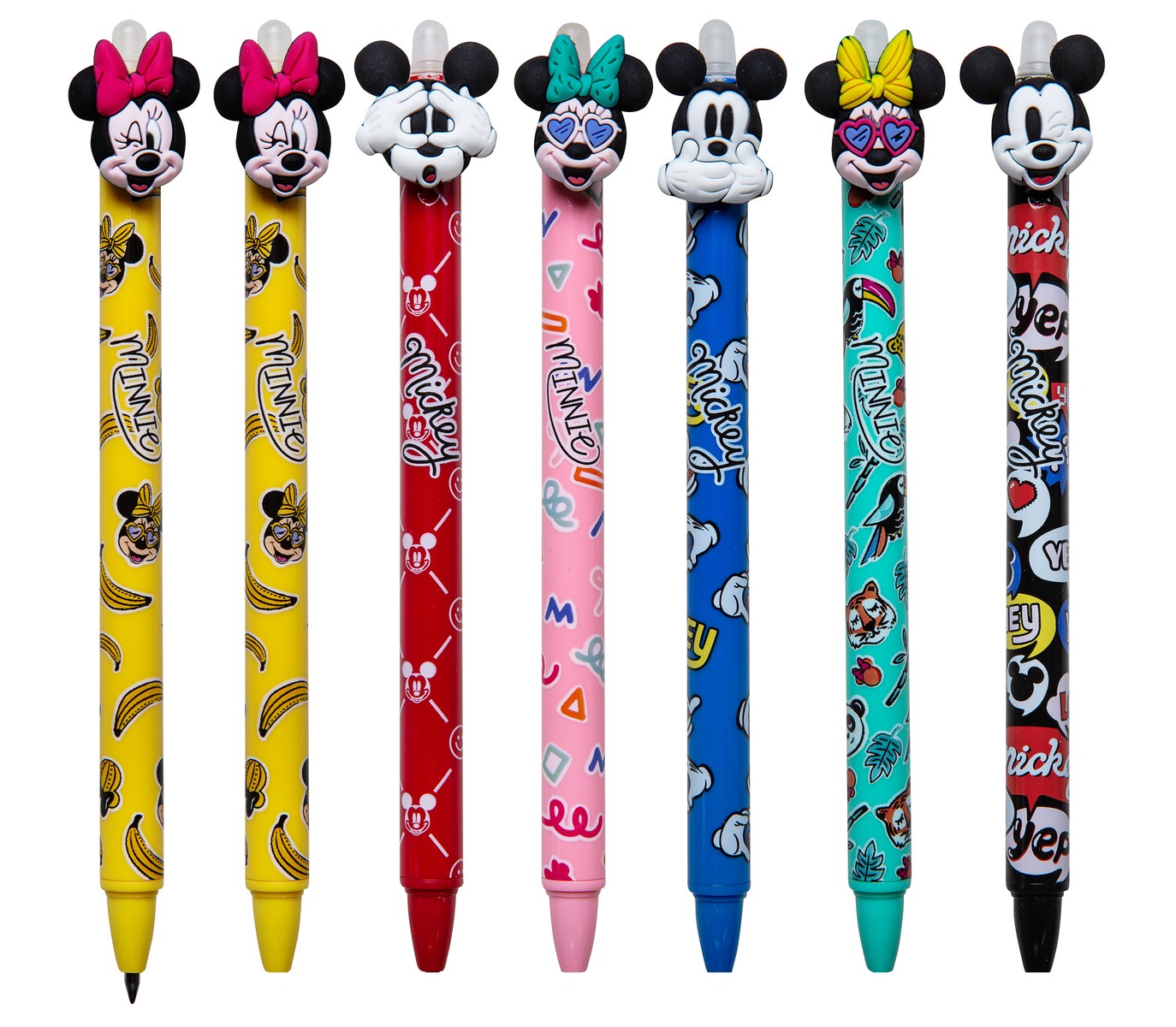 Penna Sfera A Scatto Cancellabile Disney Emoji Mickey Mouse E Amici