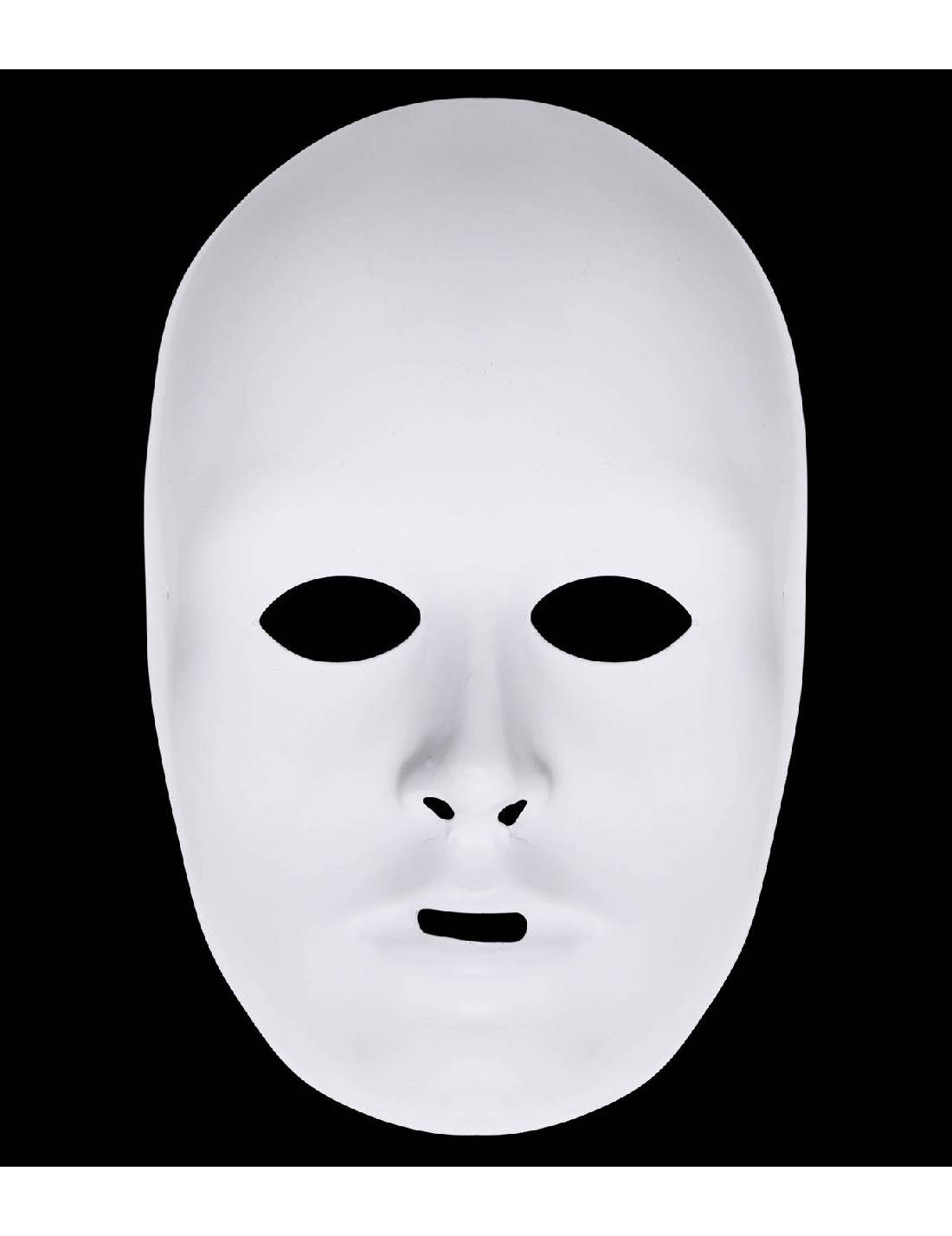 Maschera Di Halloween Carnevale Bianca Da Dipingere